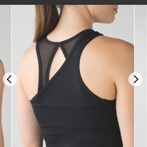 NWT Lululemon Meshed Up tank w/ detachable bra!